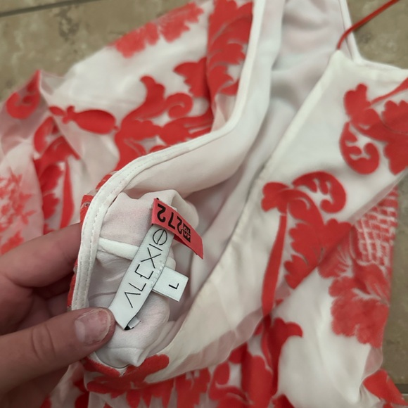 BACKLESS HALTER EMBROIDERED MAXI DRESS - Picture 6 of 6